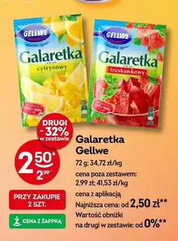 Żabka Galaretka Gellwe cytrynowa, truskawkowa oferta