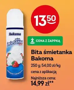 Żabka Bita śmietanka Bakoma oferta