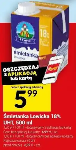 Twój Market Śmietanka Łowicka 18% Łowicz oferta