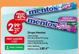 Żabka Drops Mentos mint/grape oferta