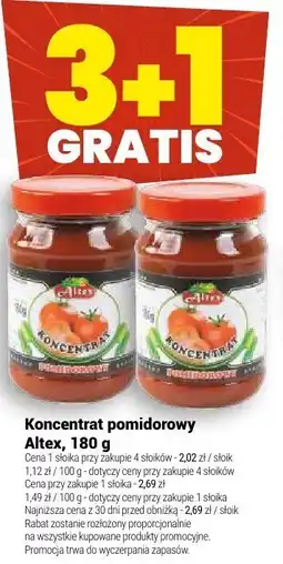 Twój Market Koncentrat pomidorowy Altea, 180 g oferta