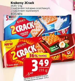 Prim Market Krakersy 2Crack z nadzieniem kakaowo-orzechowym, waniliowym Roshen oferta