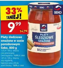 Twój Market Płaty śledziowe w sosie pomidorowym Seko oferta