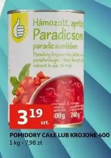 Auchan Pomidory krojone Podniesiony Kciuk oferta