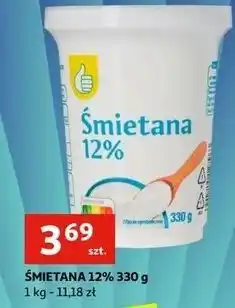 Auchan Śmietana 12% Podniesiony Kciuk oferta