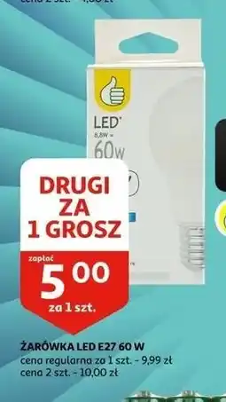 Auchan Żarówka led e27 60w Podniesiony Kciuk oferta