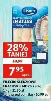 Auchan Filety śledziowe a'la matjas klasyczne Lisner Delikatne oferta