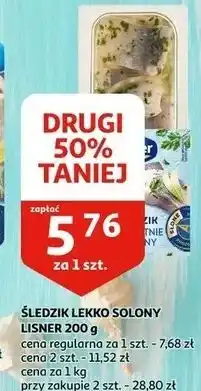 Auchan Śledzik lekko solony Lisner oferta