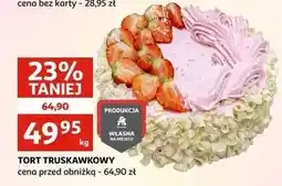 Auchan Tort truskawkowy Auchan oferta