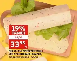 Auchan Ser salami z pomidorami i bazylią oferta