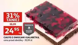Auchan Ciasto z owocami i galaretką Auchan oferta