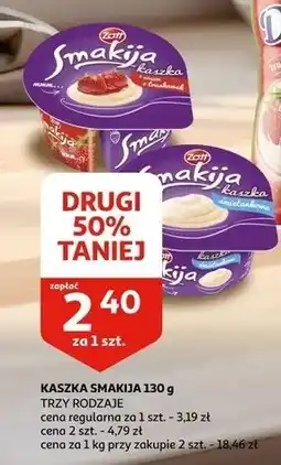 Auchan Kaszka śmietankowa Zott Smakija oferta