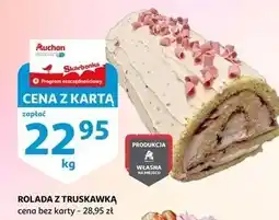 Auchan Rolada z truskawką oferta