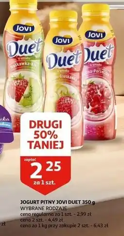 Auchan Jogurt malina - czerwona porzeczka Jovi Duet oferta