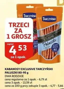 Auchan Kabanosy wieprzowe Tarczyński Exclusive oferta