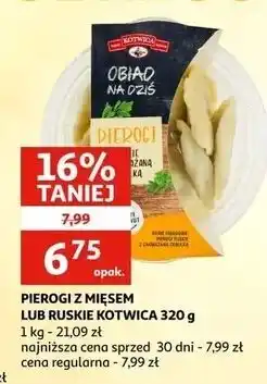 Auchan Pierogi ruskie z zasmażaną cebulką Kotwica oferta