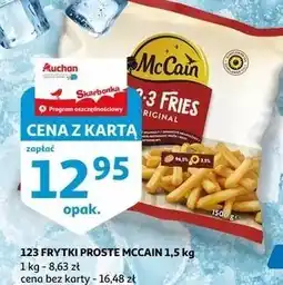 Auchan Frytki original Mccain 1-2-3 oferta
