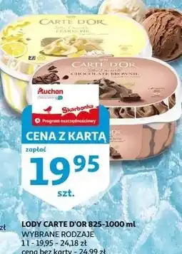 Auchan Lody lemon pie Algida Carte D'or oferta