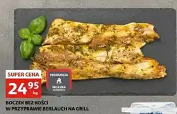 Auchan Boczek bez kości w przyprawach berlauch na grill oferta