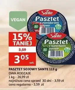 Auchan Pasztet sojowy z koperkiem Sante oferta