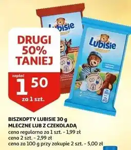 Auchan Ciastko czekoladowe Lu Petitki Lubisie oferta