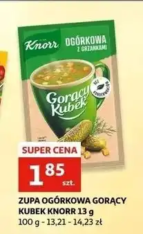 Auchan Ogórkowa z grzankami Knorr Gorący Kubek oferta