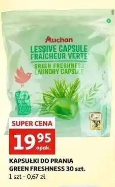 Auchan Kapsułki do prania green freshness Auchan oferta