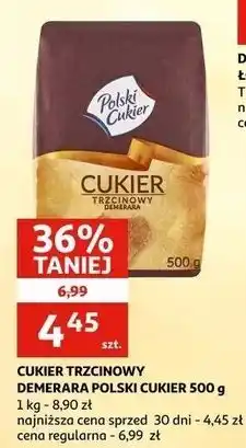 Auchan Cukier trzcinowy demerara Polski oferta