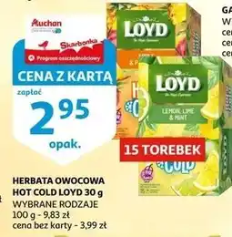 Auchan Herbata hot'n cold apple & pineapple Loyd Tea The Magic Experience oferta