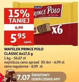 Auchan Wafelki Prince Polo oferta