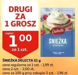 Auchan Śnieżka oryginalna Delecta oferta