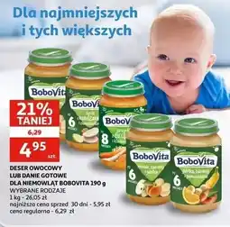 Auchan Morele banany i jabłka Bobovita oferta