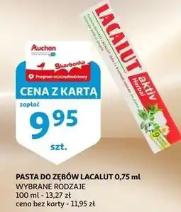 Auchan Pasta do zębów herbal Lacalut Aktiv oferta