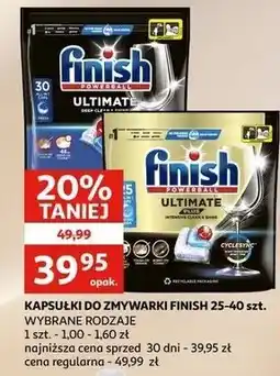 Auchan Tabletki do zmywarek Finish Ultimate Plus oferta