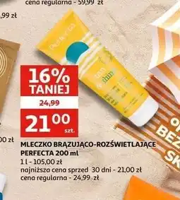 Auchan Olejkowy balsam do ciała stopniowo brązujący Perfecta Tan & Shine oferta