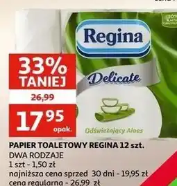 Auchan Papier toaletowy aloes Regina Delicate oferta