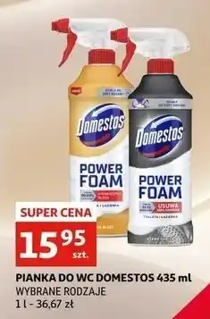 Auchan Pianka do wybielania toalet Domestos Power Foam oferta