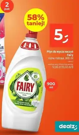 Dealz Płyn do mycia naczyń apple Fairy oferta