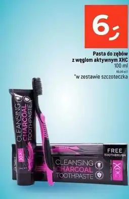 Dealz Pasta do zębów charcoal + szczoteczka Xoc oferta