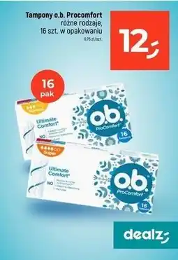 Dealz Tampony super O.b. Procomfort oferta
