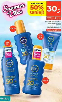 Dealz Nawilżający spray do opalania spf 20 Nivea Sun Protect & Moisture oferta