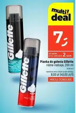 Dealz Pianka do golenia sensitive Gillette Foam oferta