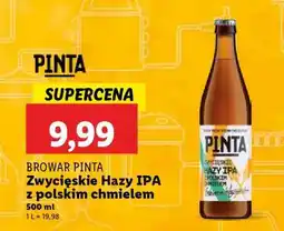 Lidl BROWAR PINTA Zwycięskie Hazy IPA z Polskim Chmielem oferta
