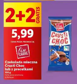 Lidl Czekolada mleczna Crusti Choc lub z precelkami oferta