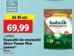 Lidl LUDWIK Kapsułki do zmywarki Maxx Power Plus Lemon oferta