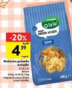 Intermarche Makaron gniazda wstążki O la la! oferta