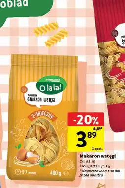 Intermarche Makaron wstęgi O la la! oferta