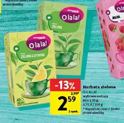 Intermarche Herbata zielona O la la!, wybrane rodzaje oferta