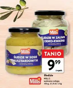 Intermarche Śledzie Mills wybrane rodzaje oferta