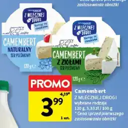 Intermarche Ser camembert Z Mlecznej Drogi naturalny/z ziołami oferta